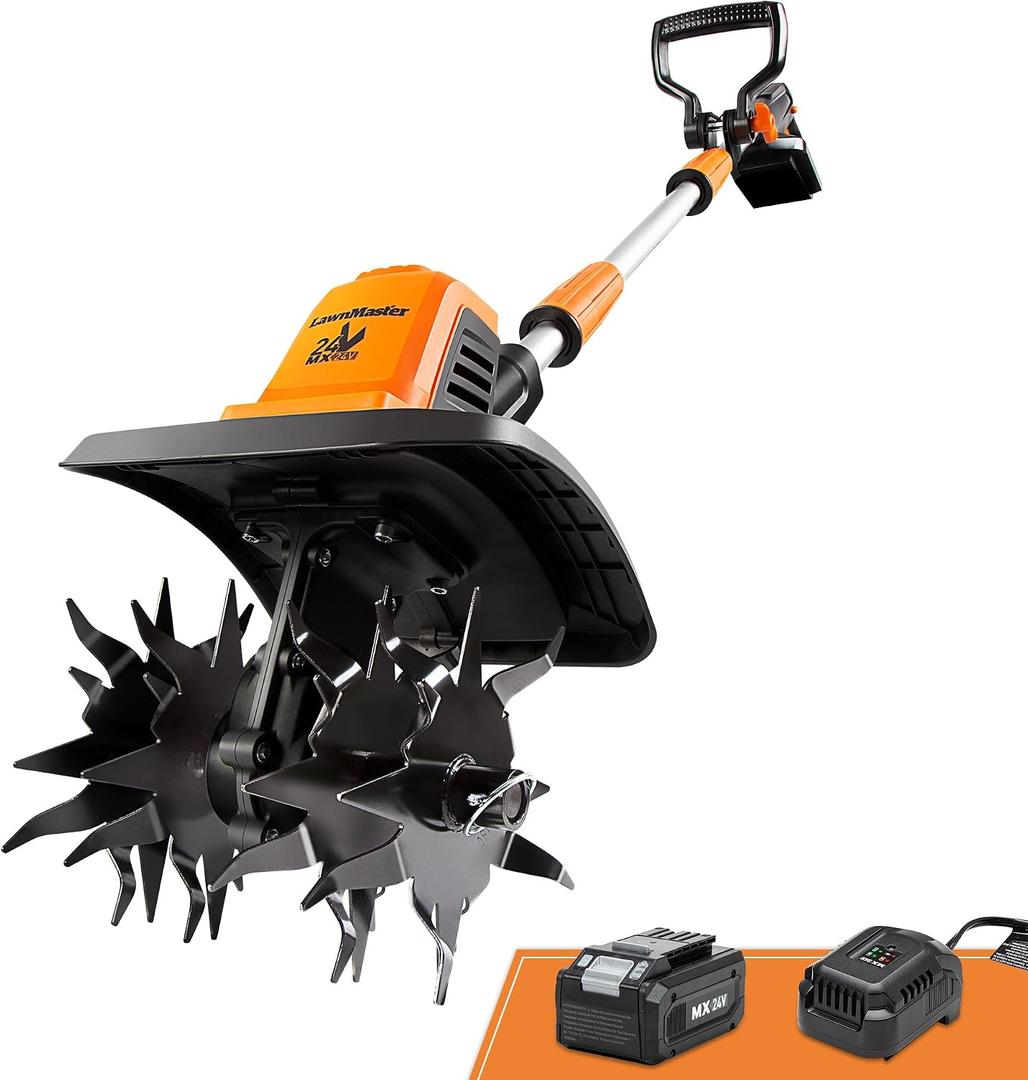 LawnMaster 24V MAX 9 Cordless Tiller CLTE2409