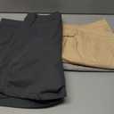 Neer 3 Pack Women's High Waist Shorts Casual Fashion Summer Loose Fit Relaxed Short with Pockets Button 4 Inch Inseam(Dark Gray, Light Gray, Cream, XX-Large)