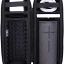 LTGEM Case Compatible with Ultimate Ears Boom 4/3 Portable Waterproof Speaker and Charger Dock, Black
