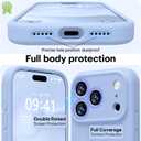 LOVE 3000 Designed for iPhone 17 Pro Max Case, Premium Silicone [Compatible with Magsafe][Soft Anti-Scratch Microfiber Lining] Shockproof Protective Phone Case for Men Women 6.9", Light Blue
