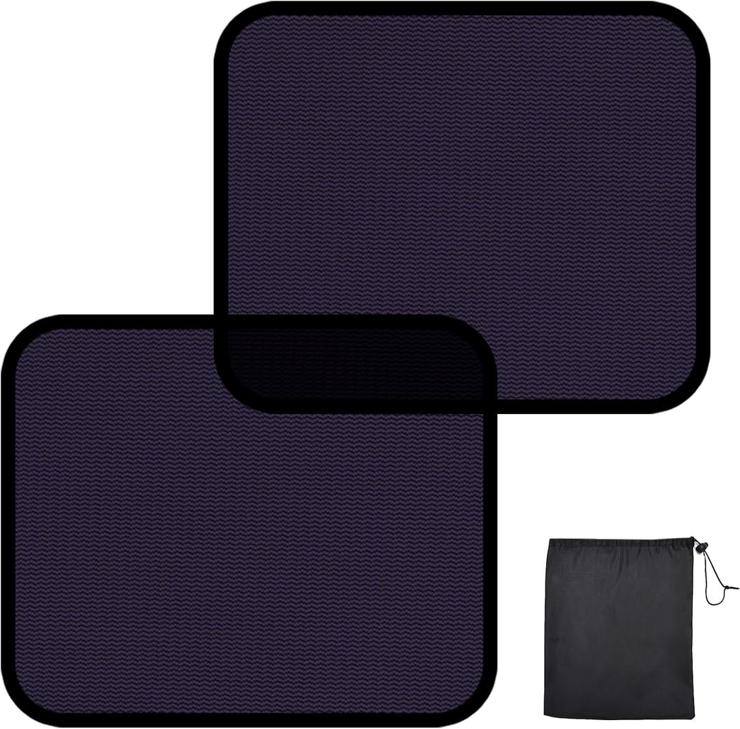 ZATOOTO Car Window Shades Car Window Shade for Baby Semi-Transparent Sun Blocker UV & Privacy Protection for Camping, Napping, and Relaxing Auto Covers 2 Pack,15.75 * 13.78 in