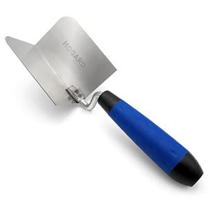 HOGARD Inside Corner Trowel | Best Corner Drywall Tool | Made of Stainless Steel with Internal Angle and Soft Grip Handle