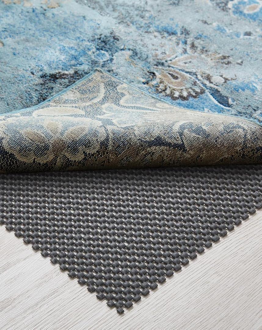 Veken 5x7 Ft Rug Pad Gripper for Hardwood Floors, Non Slip Dark Grey Rug Pads for Area Rugs, Thick Rug Grippers for Tile Floors, Under Carpet Anti Skid Mat, Keep Your Rugs Safe and in Place