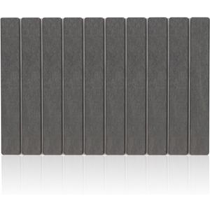 Stone Bath Mat, Foldable Diatomaceous Earth Anti-Slip Bath Mat Quick Drying Bathroom Floor Mat - Grey