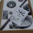 Ceiling Fans with Lights- 52" Low Profile Indoor Ceiling Fan with Light and Remote/APP Control, Flush Mount, LED Dimmable DC Reversible Modern Ceiling Fan for BedroomBlack