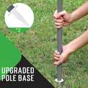 Outdoor Baminton Net Set for Backyard, Beach, Family Games with 20 * 3ft Anti-sag Net, 4 Aluminum Badminton Rackets, 3 Shuttlecocks, Carring Bag - Easy Set Up & Portable
