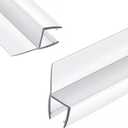 2 Pack Shower Door Side Seal Strip, 1/2" X 78" H-Type Frameless Shower Door Seal Suitable for 1/2 Inch (12mm) Glass Door Seal Strip