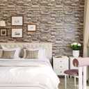 Yancorp 32.8ft Peel and Stick Wallpaper Stone Brick Wallpaper Self-Adhesive Backsplash Decorative Wallpaper Wall Covering