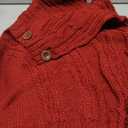 Knitted Christmas Tree Skirt,48 Inch Knit Christmas Tree Skirt Red Burgundy Tree Skirt Cable Knit Xmas Tree Skirt for Holiday Decoration