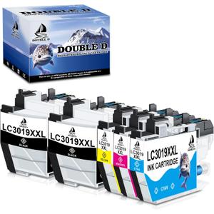 DOUBLE D LC3019XL Compatible Ink Cartridges Replacement for Brother LC3017 LC3019 XL Super High Yield for Brother MFC-J6930DW MFC-J6530DW MFC-J5330DW MFC-J6730DW (2BK, C, M, Y, 5 Pack)