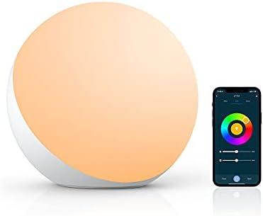 Hifree Touch Lamp, Multicolor Night Light for Kids, Small LED Table Lamp for Bedroom, Dimmable Bedside Lamp with Warm & White Light