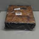 Stero Fabric Storage Cubes, 6 Pack Foldable Storage Bins with Handle, 11 Inch Box for Shelves, Closet, Organizer, Rustic Brown and Black