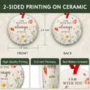 2 x SOL VIBES Memorial Christian Bible Verse Ornament 2025  Memory Ornament for Christmas Tree, Passing Away Christmas Decor  Sympathy Bereavement Gifts for Loss of Father, Mom, Son