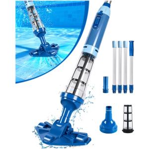 LanOcean 2026 Upgraded Powerful Hot Tub Vacuum Cordless, 15.8 Gals/Min Spa Vacuum for Hot Tub, Handheld Pool Vacuum Cleaner with Water Sensor, Small Pool Vacuum Rechargeable -90 Mins Running Time-Blue