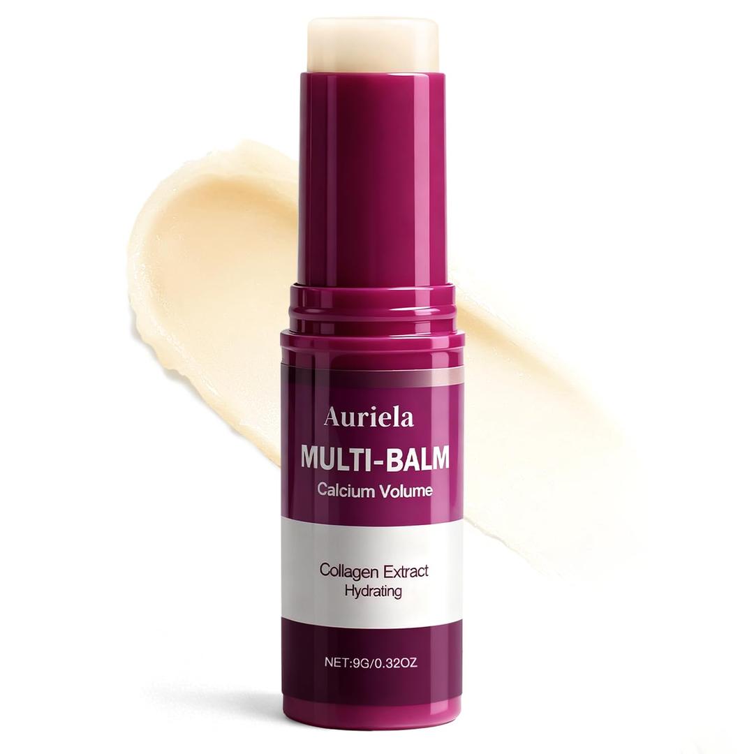 Auriela Calcium Volume Multi Balm,Calcium Multi Balm Stick,Anti Wrinkle,Anti-Aging,Long-Lasting Hydrating, Firming Skin, for Face, Eyes, Lips & Neck(1PCS), Exp: 10/20/2028