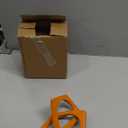 LCCCK Modern Geometric Sculpture Orange Knot Statue Decor, Home Orange Bookcase Centerpiece Jax Decorative, Geometric Tabletop Sculpture and Figurines, for Home Decor Accent Cube Decorative Ornaments