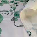 Watercolor Green Leaves Window Valance for Bedroom Living Room, Spring Summer Leaf Vine Plant Curtains Valanes for Windows, 3" Rod Pocket Window Treatment for Home Decorations, 54 x 18 Inch, 1 Pcs