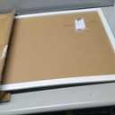 U Brands Farmhouse Magnetic Dry Erase White Board, 30" x 20", Wall Mounted Whiteboard with White Wood Frame, Includes 2 Magnets, Home, Office, Classroom Dry Erase Board