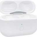 Replacement Wireless Charging Case Compatible with Airpods Pro 2nd & 1st Generation (USB-C), Charger Case Only with Bluetooth Pairing Sync Button - No Earbuds (White) Model 610