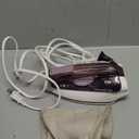 Rowenta Travel Iron, Pro Compact Stainless Steel Soleplate Hand Held Steamer Iron for Clothes, 200 Microsteam Holes, 1000 Watts Ironing, Fabric Steamer, Dual Voltage, Mini Iron, Purple, DA1560 (Small)