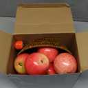 30 Pcs Fake Apples with Woven Basket Fall Artificial Red Apples for Autumn Harvest Decoration, Photography Props, Kitchen Table Centerpiece, Wreath DIY Crafts(2 Sizes)