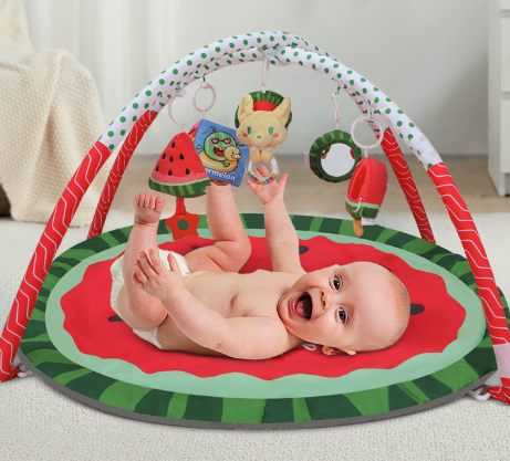 Tummy Time Mat, 9-in-1  Baby Play Gym Mat, Oversize Baby Play Activity Mat with Sunshade & 6 Detachable Sensory Toys, Washable Non-Slip Mat for Newborn Infant Baby Essentials Gift Tummy Time Mat, 9-in-1  Baby Play Gym Mat, Oversize Baby Play Activity Mat with Sunshade & 6 Detachable Sensory Toys, Washable Non-Slip Mat for Newborn Infant Baby Essentials Gift