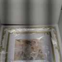 PHAREGE Vintage Picture Frame 8x10 White Gold, 8 by 10 Ornate Decorative Antique Frame with Mat for 5x7 Photo, Fancy Matted Frame for Desktop or Wall, Horizontal or Vertical