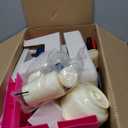 CUTE STONE Kids Kitchen Playset, Play Kitchen Set with Sound & Light, Cooking Stove with Steam, Toy Sink, Play Food Toy and Kitchen Accessories for Pretend Play, Kitchen Toy Set for Toddler Girls, Pink