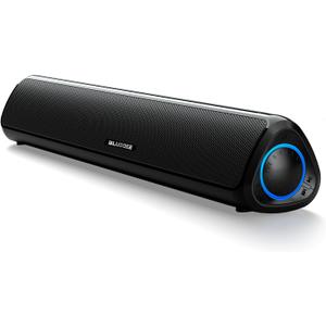 Computer Speakers for Desktop PC, HiFi Stereo Poratble Bluetooth Speaker, Computer Soundbar, 3.5mm Aux-in Computer Sound Bar with Deep Impactful Bass, Gaming Speakers for PC,Laptop,Tablet