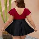 Edelqual Women's Plus Size Tankini Swimsuits Swim Dress Tummy Control Bathing Suits Two Piece High Waisted Swimwear 2025 (XL)