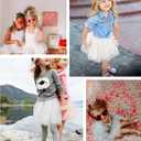 Arshiner Toddler Tutu Dress Little Girls Fluffy Summer Dresses Casual Party Tulle Sundress for Kids (Size 80, White)
