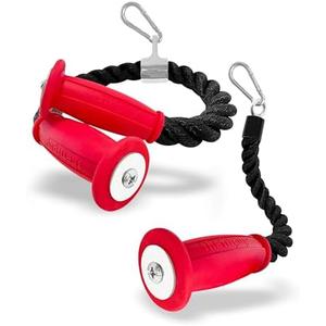 THEFITGUY 2 Ergonomic Tricep Ropes | 30" & 16.5" | Non-Slip Cable Attachment | Wrist Pressure Relief | Grip Strength, Forearm Activation | Home & Commercial Gym Accessory, For Cable Machine, Smart Gym 2 Pcs