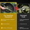OCPTY 42" Lawn Mower Deck Rebuild Kit Toro LX and MTD 2010 Models | Spindles-618-06976 618-06976A 918-06976, Blades-742-04308 742-04312 742-0656 942-04308 942-04312 490-110-M108 Mower Deck Kit