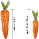 Winlyn 12 Pcs Easter Artificial Carrots Decorative Orange Foam Carrots Lifelike Simulation Artificial Vegetables for Home Kitchen Decor Spring Easter Basket Bunny Wreath DIY Crafts Photo Props