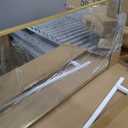 Arched Full Length Mirror, 56"x15" Standing Body Mirror for Wall, Gold