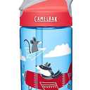 CamelBak Eddy Kids Big Bite Valve Straw Water Bottle Airplane Bandits, 12oz 2pcs