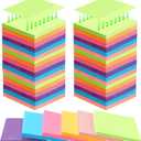 Kajaia 24 Pads Full Adhesive Sticky Notes Colorful Sticky Notes Adhesive Memo Self Stick Pads Easy to Post for Office Home School Meetings Supplies 6 Pastel Colors 80 Sheets/Pad (3x3 Inches)