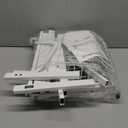 SNTD Over The Sink Dish Drying Rack - Adjustable Dish Rack for Kitchen Counter, Metal (White)