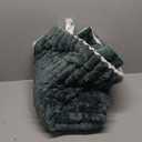 Bedsure Sherpa Blanket Twin Size for Couch - Super Soft Cozy Fleece Thick Warm Blanket for Winter, Plush Dark Green Throw Gift for Women, 60x80 Inches