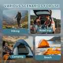 Ultralight Foam Sleeping Pad, Waterproof Closed Cell Foam Pad for Superior Insulation, Folding Sleeping Mat for Compact Storage, Foldable and Portable for Hiking and Camping
