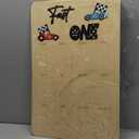 My First Year Photo Board - Fast One Birthday Decor, Racing 1st Birthday 12 Monthly Milestone, Race Car First Year Photo Props (Fast one)