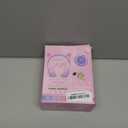 Riwbox Kids Headphones, CT-7S Cat Ear Bluetooth Headphones with LED Light, 85dB Volume Limiting, Over Ear with Microphone for Laptop/ PC/ TV (Pink&Purple)