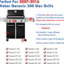 Genesis E330 4 Burner Series Grill Parts 7621 Flavorizer Bars Heat Deflectors Sear Burner Replacement Parts for Weber Genesis 300 Parts E-330 S-330 EP-330 GBS E-310 S-310 E-320 Grill Parts
