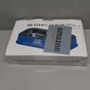 Heated Cat Bowl for Outdoor Cats in Winter, 56 OZ Heated Water Food Bowl with Raised Brackets to Protect Pet's Neck, Outdoor Heated Pet Bowl with 2 Stainless Steel Bowl, No Frozen Water or Food (Gray)