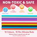 Sensory Activity Cube with 10 Strings - Anxiety Relief Fidget Toy for Children/Adults, Autism ADHD Focus, Compact Stress Reducer for Travel (red)