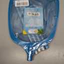 U.S. Pool Supply Swimming Pool 5 Foot Leaf Skimmer Net with 4 Aluminum Pole Sections - 6" Deep Ultra Fine Mesh Netting Bag Basket for Fast Cleaning of The Finest Debris - 60" Long, Clean Spas, Ponds, 6 Foot Standard