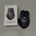 acer Wireless Mouse for Laptop, 2.4GHz Computer Mouse 3 Adjustable DPI Office Cordless USB Mice with USBA Receiver, 6 Buttons, 1600 DPI, Medium to Large Sized Hands Compatible with PC, Laptop, Desktop (Black)