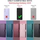 FLIPALM for Samsung Galaxy A53 5G Wallet Case with RFID Blocking Credit Card Holder, PU Leather Folio Flip Kickstand Protective Shockproof Cover Women Men for Samsung A53 Phone case(Purple)
