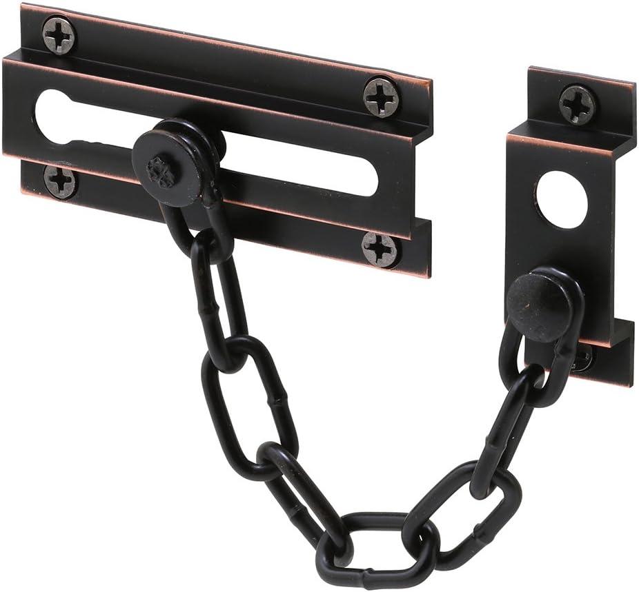 Defender Security U 10305 Prime Line Standard Chain Door Guard, Solid, Classic Bronze