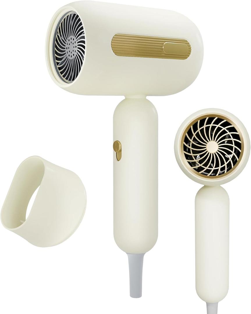 Hair Dryer with Diffuser Fast Drying and Lightweight for Smooth,Shiny,2 Heat Settings & Speed Professional Hair Blow Dryer for All Hair Types